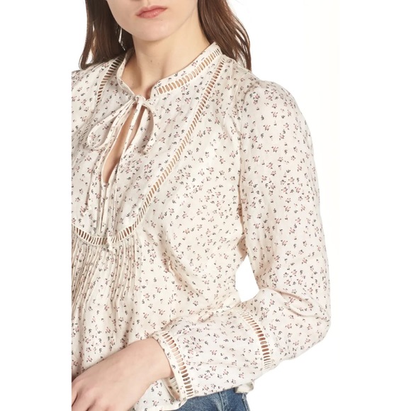 NWT MCGUIRE Denim Lillet Blouse - Picture 3 of 15